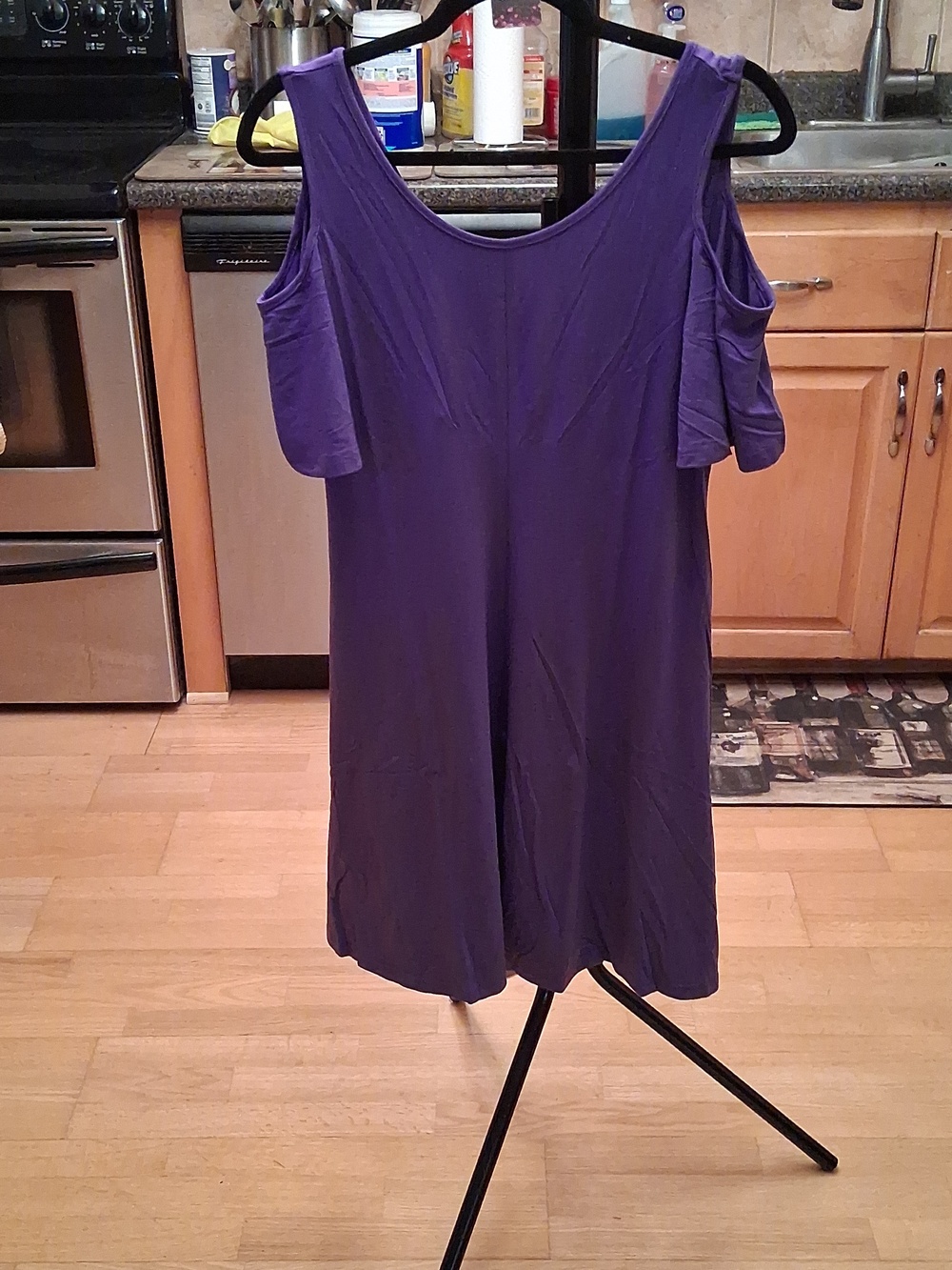 Purple Cold Shoulder Dress  NWT